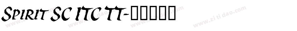 Spirit SC ITC TT字体转换